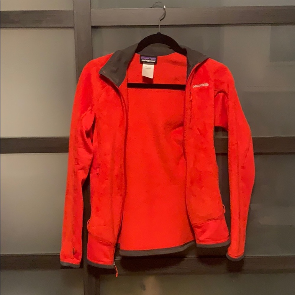 Orange Patagonia zip up